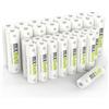 MXBatt Pile Ricaricabili AA e AAA NiMH 1.2V Combo, Batterie AA Ricaricabili 3200mAh 16 Pezzi, AAA 1100mAh 16 Pezzi