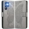 MOJIA Cover in Pelle per Doogee Note 56X / Note 56X Pro, Custodia Premium a Portafoglio con Interno Case in TPU e Porta Carte [Cinturino da Polso in Regalo].Grigio