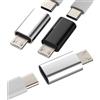 WASRUYI Adattatore USB C femmina a Micro USB maschio(3 pack)Cavo Dati Tipo c microusb ricarica Connettore type c jack connettore Android cellulare adattatori compatibile per Samsung S7 S6 edge+ S7Active note5