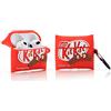Derhom Silicone Case Funny Cute Fashion Soft Cartoon Cover Skin Compatible for Apple Airpods 3 with Keychain[Serie di Snack]