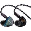 Linsoul ZiiGaat Luna 6BA HiFi In Ear Monitor, Cuffie Monitor da Studio IEM con Risposta Rapida, Ampio Campo Sonoro e Chiarezza di Riferimento, Cavo OFC Argento-Argento Staccabile