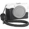 SMALLRIG Kit Custodia Pelle per canon R50 V Nero-5433 | Cinturino intrecciato, vera pelle