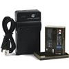 DSTE BP-511 Li-ion Batteria e Caricabatterie USB compatibile per Canon BP-511 BP-511A