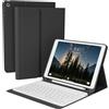KVTVOU Custodia con tastiera per iPad 9/8/7a generazione da 10,2, colore nero