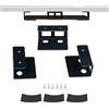 xtemtoamz Supporto Laptop Sotto Scrivania in Alluminio - Mensola Portatile Con Vite per Computer, Risparmio di Spazio, Compatibile Con 0-40 mm, Nero