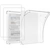 MEMELOKA Custodia per Kobo Libra Colour 7 Pollici + 2 Pezzi Vetro Temperato, Cover Protezione in TPU Morbido Ultra-Sottile con Airbag in Silicone Rinforzato - (Transparente)