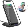 Retoo Stazione di ricarica induttiva, caricabatterie wireless veloce Qi per smartphone, Phone 12/11 PRO/X / 13, Wireless Charger Fast 10 W, supporto per telefono cellulare, Quick Charge 3.0