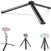 GUNGY Treppiede Smartphone Mini Treppiede per Fotocamera in Alluminio con Vite 1/4 Treppiedi da Tavolo e Viaggio Cavalletto per Gopro Telefono Webcam Gimbal Lungo 18cm Nero