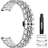 KeHowy 22mm Cinturini per Huawei Watch GT 7 46mm/GT7 Pro/GT 6 46mm/GT6 Pro | per Huawei Watch GT 5/5 Pro 46mm/GT 4/GT3 (46 mm),Watch 4/5 46mm, Cinturino in Acciaio Inossidabile in Metallo, Argento