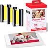 CRTBOTW Ricambio per stampante fotografica Canon Selphy Serie Set di carta/cartuccia, 108 carta fotografica (100 x 148 mm) e 3 cartucce e carta fotografica KP-108IN 3115B001(AA) per Canon Selphy CP1500 CP1300