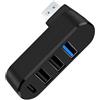 Uliwamowi Hub USB 3.0 a 4 Porte Rotazione, Hub USB 3.0 90°/180°, Adattatore Splitter con 1 Porta USB 3.0, 2 Porte USB 2.0 e 1 USB C, Trasmissione Dati Alta Velocità 5Gbps, Hub Compatibile con PC Laptop MacBook