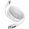 Fasgear Cavo USB C, 240 W PD3.1, cavo di ricarica veloce retrattile, 1 m, 4 livelli di lunghezza preimpostato, cavo di ricarica USB C 2.0, per Mac-Book Pro/i-Phone16/15 Pro Max/i-Pad/Mac-Book/Sam-Sung