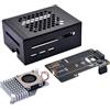 GeeekPi Metal Case with N04 PCIe M.2 Key-M NVMe SSD PCIe Peripheral Board for Raspberry Pi 5,with Raspberry Pi 5 Official Active Cooler,Support M.2 NVMe SSD 2230 2242 2260 2280
