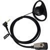 HYS D Forma 2,5 millimetri Auricolare con microfono Walkie Talkie auricolare compatibile con Motorola Talkabout TLKR T6 T60 T82 T82 T92 estrema Radio a 2 vie