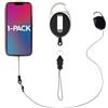 Securisee Phone Assured - Cordino retrattile per telefono, resistente, con clip per sicurezza anti-caduta e antifurto