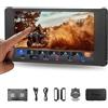Portkeys PT6 Monitor Fotocamera 5,2 Touchscreen 600 Nits, Vertical Stretch Uscita 3D LUT Ampia Gamma Cromatica Focus Peaking Forma d'Onda RGB, compatibile DSLR