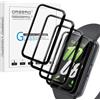 Generic 4 Pezzi Pellicola Compatibile per Samsung Galaxy Fit 3, [Copertura Bordo] [Senza Bolle] AntiGraffio Bordi in Fibra di Carbonio 3D ad Alta Risoluzione