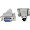 DRUT Adattatore seriale DB9 femmina a PS/2 Mini-DIN a 6 pin femmina, convertitore mouse legacy per dispositivi con porta seriale