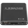 Bewinner Lettore Multimediale Portatile 4K, Mini Lettore Multimediale HDMI 1080P HD AV USB con Telecomando, Lettore MP4 Digitale RMVB MKV RM, Supporto Fino a 5000G Disco Rigido Esterno per Casa,(Spina UE)