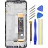 Double Sure Full LCD Display Touch Digitizer Screen Replacement for Samsung Galaxy M23 SM-M236B with Screen Frame Black 6.6