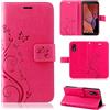 betterfon Custodia compatibile con Samsung Galaxy XCover 5 | Custodia a portafoglio con scomparti per carte di credito, compatibile con Galaxy XCover 5 | Chiusura magnetica | Rosa