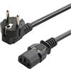 TRD Kettle Lead Cavo di alimentazione 3 poli 3 pin Cavo di alimentazione TV PC Monitor Spina Cavo di pressione (1M)