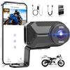 Motorsi Dashcam per Moto 1080P HD, Impermeabile IP66, WiFi Integrato, Angolo Largo 110°, Registrazione ad Anello, Acquisizione Foto con un Tasto, Mini Portatile con Kit di Montaggio