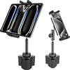 Kolasels Supporto Tablet Auto Portabicchieri, [Materiale Metallico] Porta iPad Auto Portabicchiere, Universale Supporto Tablet Camion Portabicchieri per iPad Pro Air Mini, 4-12,9 Tablets