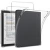 KUSINHOKA Custodia Protettiva per Kobo Libra Colour (7 Pollici) + [2 Pezzi] Vetro Temperato, [Antiurto] Morbido Silicone Trasparent Custodia, [Anti-Graffio] TPU Protezione Cover per Kobo Libra Color