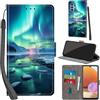 Haninsuze Cover per Samsung Galaxy A32 4G, artico | Pelle PU Portafoglio, Porta Carte, Magnetica, Libro, Antiurto Custodia