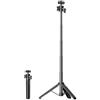 LICHIFIT Treppiede estensibile Selfie Stick per DJI Osmo Pocket 3 Lunghezza asta regolabile con giunto cardanico girevole per Insta360 ONE X3/X2
