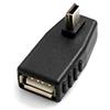 SYSTEM-S Sistema di ingresso S Host OTG adattatore usb a a Mini USB maschio adattatore con spina angolare a 90 ° a sinistra On The Go Host Cavo