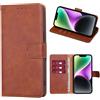 RankOne Cover per Samsung Galaxy A21s (6.5 Inches), Custodia Flip Pelle Portafoglio, Magnetica Libro Bumper Cover Case - Marrone