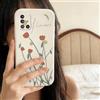 QIODAYI Compatibile con Samsung Galaxy A51 5G Custodia Soft in Silicone con Elegante Design a Fiori di Tulipe