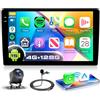 VECHTEL 4G+128G Autoradio Android 15 per Opel Astra/Zafira/Antara 2006-2010, 9'' In-Cell HD Schermo Tactile co Carplay Android Auto senza Fili, Stereo Auto co GPS Wi-Fi USB Bluetooth FM RDS Camera