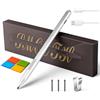 Glitfix Microsoft Surface Pen - Penna stilo per Microsoft Surface Pro 12/11/9/8/7/6/5/4/3, Surface Go 4/3/2 Surface Laptop/Studio/Book 4/3/2 con sensibilità alla pressione 1024, palm rejection