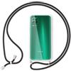 NALIA Cover con Collana per Huawei P40 Lite - Custodia Ibrida, Nero | Mani Libere, Zero Stress, Retro Cristallino, Il Tuo Tocco Di Stile, Airbag Invisibile, HANGIT