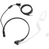 Fdit Auricolare con Microfono per la Gola, In-Ear con Protezione dalle Radiazioni, 3,5 mm, Nero, PTT, Regolabile per Smartphone