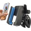 FLAIDO Supporto per cellulare da 4,7-7 per moto e bicicletta, antivibrazione, montaggio rapido sul manubrio