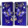 KENHONER Cover Compatibile con Samsung Galaxy S25 Edge 5G, Premium Pelle PU Portafoglio Flip Libro Custodia per Samsung Galaxy S25 Edge [Protezione Completa] - Farfalla