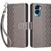 SIENIANLINE Cover per Honor 90 Lite / X50i 5G PU Pelle Custodia Flip Cubo - Grigio