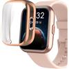 Blueshaweu Custodia protettiva per smartwatch ID208 Plus da 1,8 pollici, flessibile TPU protezione completa con pellicola protettiva antigraffio, compatibile con Tensky/Fitpolo/Quican ID208 Plus
