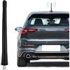 Nelawya Antenna Auto Radio 18cm Corto da Tetto | Ricezione Universale FM/AM/DAB | Antenna di Sostituzione Elegante con 3 Viti | Compatibile con la Maggior Parte dei Veicoli
