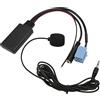 KIMISS Adattatore Aux In Bluetooth Cavo Per Autoradio Abs Metallo Bluetooth5.0 Cavo Aux In 3.5Mm Jack Iso 8Pin 7 607 897 093 Sostituzione Microfono Vivavoce Per Per Blaupunkt