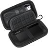 Lacdo Custodia Rigida Hard Disk Esterno per Crucial X8 Portable SSD 1TB 2TB 4TB 500GB USB 3.2 Stato Solido Esterne EVA Impermeabile Antiurto Protettiva Borsa, Nero+Nero