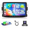 VECHTEL 8 CORE 6G+128G Autoradio Android 15 per Dacia Duster Sandero 2010-2015/Dacia Logan Dokker 2012, 8'' HD IPS Touchscreen co Carplay Android Auto senza Fili GPS Wi-Fi USB Bluetooth FM RDS Camera