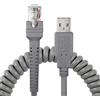 SinLoon Cavo di prolunga a spirale da USB A a RJ45, 3 m, compatibile con scanner di codici a barre Symbol Ls2208ap Ls1203 Ls4208 Ls4278 Ds6707 Ds6708 cavo USB