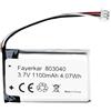 Fayerkar Batteria di ricambio da 1100 mAh per cuffie Turtle Beach Wireless (per Ear Force Stealth 400 500P 600 420X 700X)