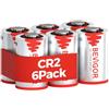 BEVIGOR Batterie CR2 al Litio, 900mAh 3V Alta Potenza, Batterie CR2 non Ricaricabili, per Fotocamere, Telemetri da Golf, Torce e Altri Dispositivi, 6 Pezzi