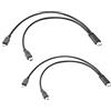 JSADZKJ Cavo di Ricarica Tipo C Splitter 2 in 1 con USB Micro e Mini, Connettori per Fotocamere Cellulari 1FT
